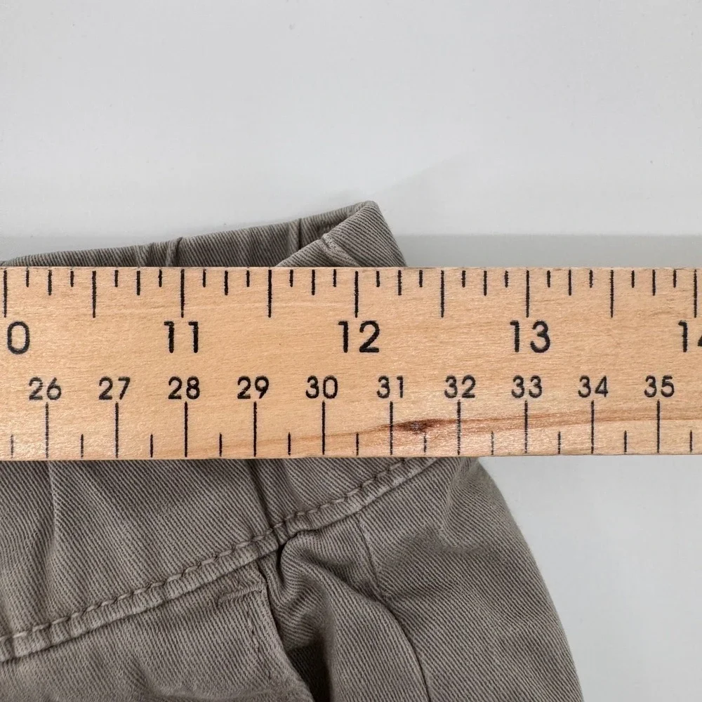 Bearbottom Clothing Chino Pants Mens S 30 Gray Taupe Elastic Waist Stretch Twill